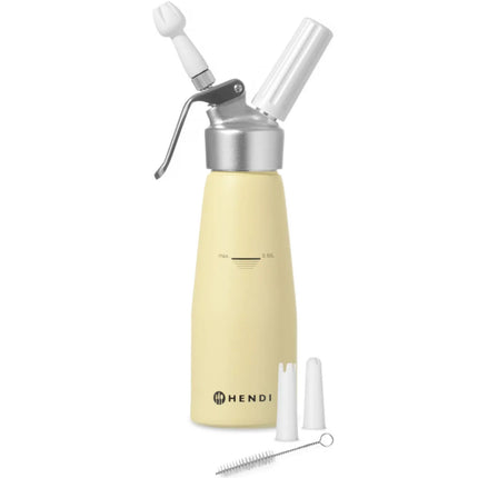 Siphon for whipped pastel cream yellow 0,5 L - Hendi 975855