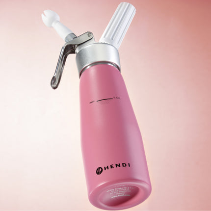 Siphon for whipped cream Pastel Pink 0,5 L - Hendi 975886