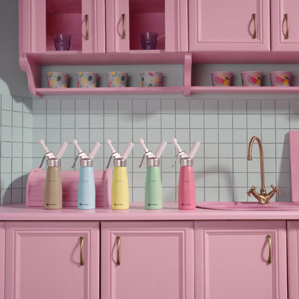 Siphon for whipped cream Pastel Pink 0,5 L - Hendi 975886