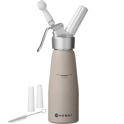 Siphon for whipped cream Taupe 0,5 L - Hendi 975893
