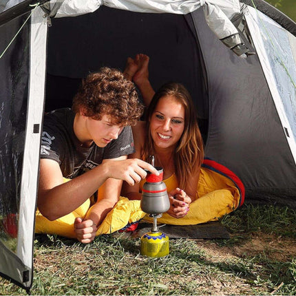 Vieglākā pārgājienu plīts gāzes patronām (vārsts vai vītne) HIKER 70grami 2,4kW 