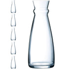 Arcoroc Carafelle glass jug for water drinks Arcroc FLUID 1 l set of 6 pieces