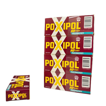 POXIPOL packaging with red and yellow design on a white background