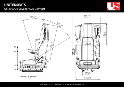 Voyager C70 Comfort audums / mākslīgā āda