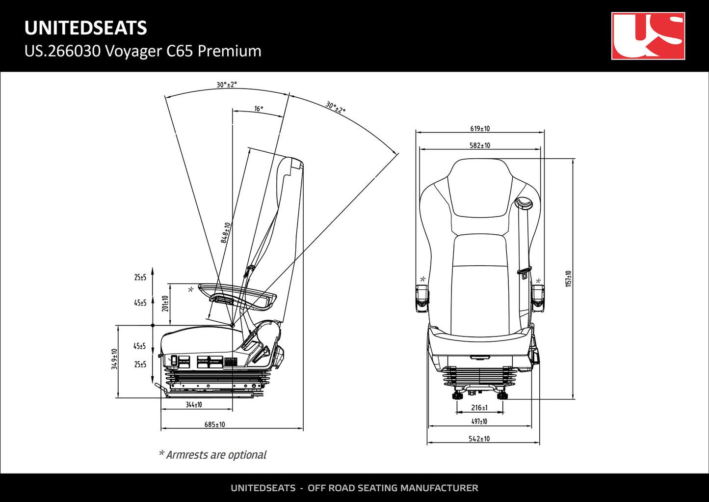 Voyager C70 Comfort audums/eko āda