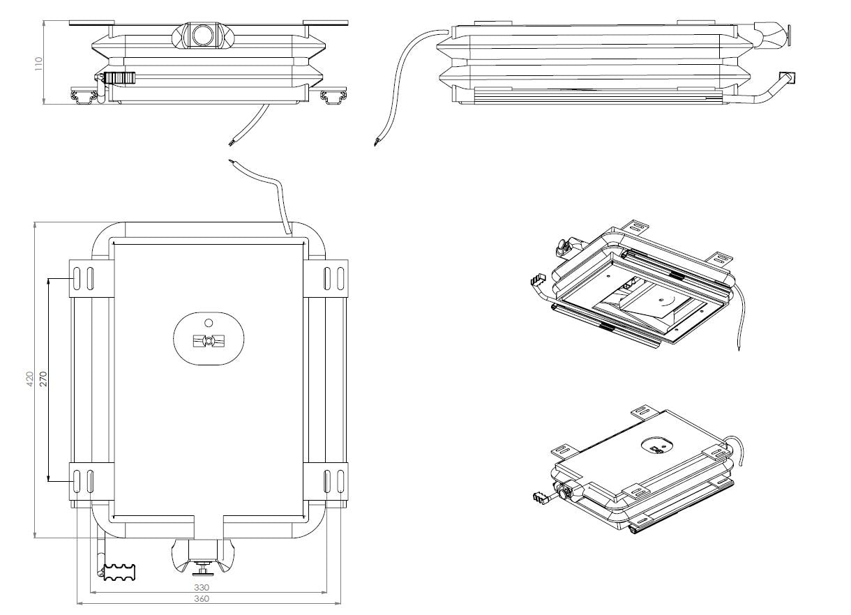 LGV35 pneimatiskā piekare 12V