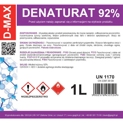 Denatured D-MAX 1L