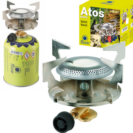 MEVA Tourist stove for gas for gas cardigans with thread 7/16" ATOS 1.8kW