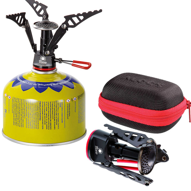 MEVA Lightest tourist stove for gas cart (valve or thread) SPARK 80gram 2.6kW