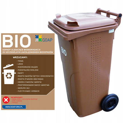 Trash bin Europlast Austria - brown 120L BIO + RUST – image 2