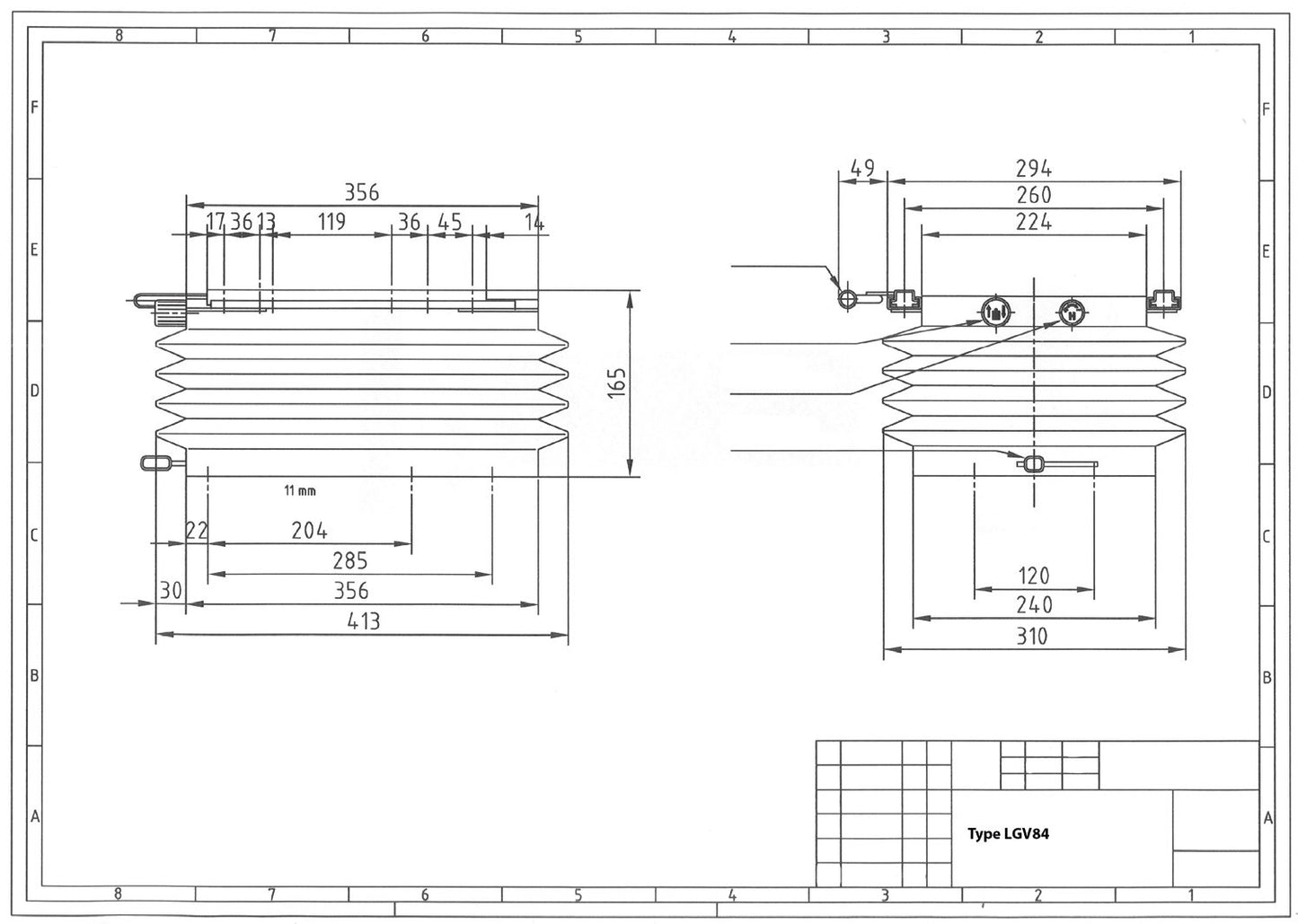 LGV84 pneimatiskā piekare 12V