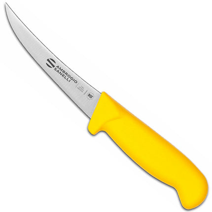 Ambrogio Sanelli Boning knife with curved blade SUPRA COLORE 130/270 mm - yellow