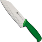 Ambrogio Sanelli Santoku knife with ball grind SUPRA COLORE HACCP 180/310 mm - green