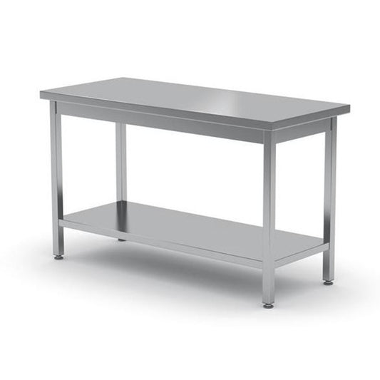 Central work table with shelf - twisted 1000 x 600cm Hendi 811511