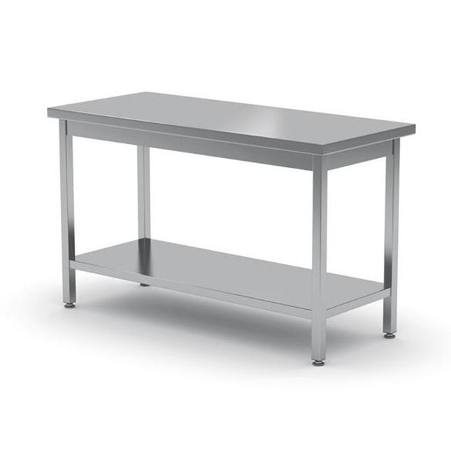 Central work table with shelf - twisted 1000 x 600cm Hendi 811511