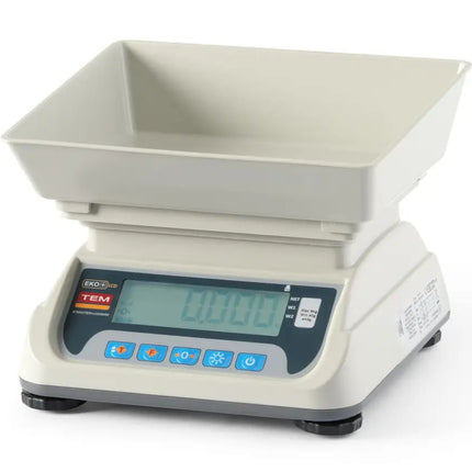 TEM Commercial kitchen scale with verification M LCD RS232 ECO+ 15 kg / 5 g