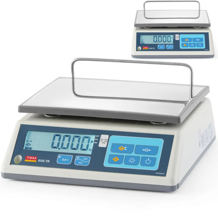 TEM Shop scale with M EGE verification 15 kg 230x300 mm