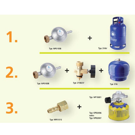 Gas lamp table heater for PIRAMIDA MINI gas