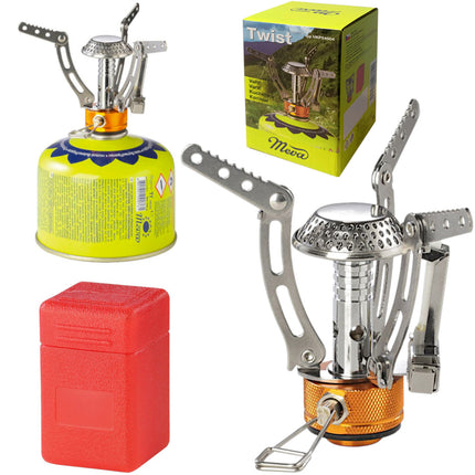 MEVA Tourist stove for 7/16'' gas cartridges TWIST piezo igniter 4.5 kW