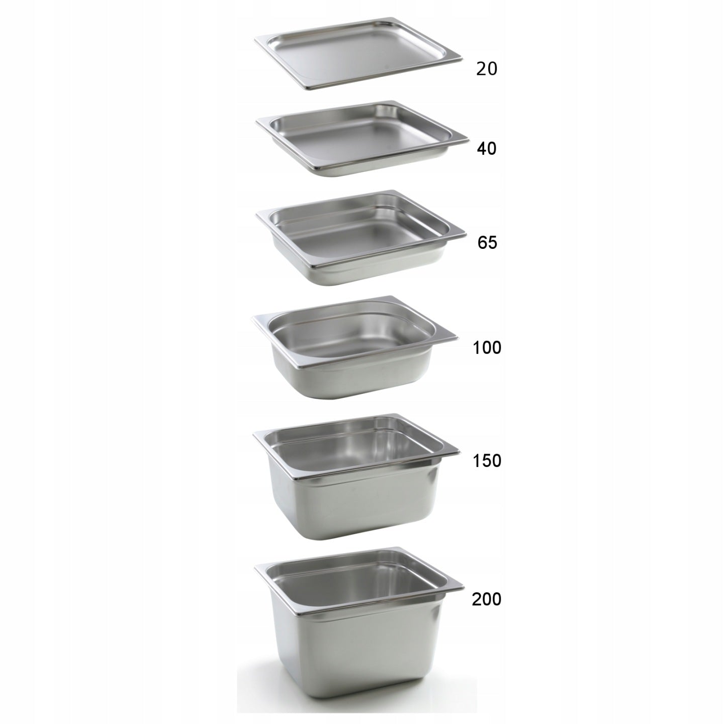 Hendi GN Profi Line steel container -40C to +300C GN 2/4 height 150mm - Hendi 801840 – image 2